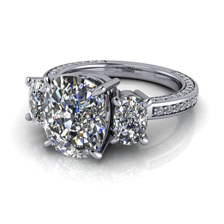 platinum Engagement Ring Bel Viaggio Designs, LLC