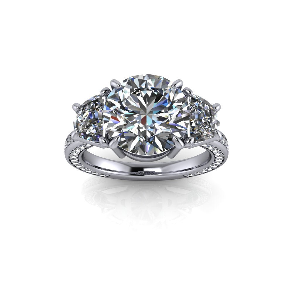 10kt white gold Engagement Ring Bel Viaggio Designs, LLC