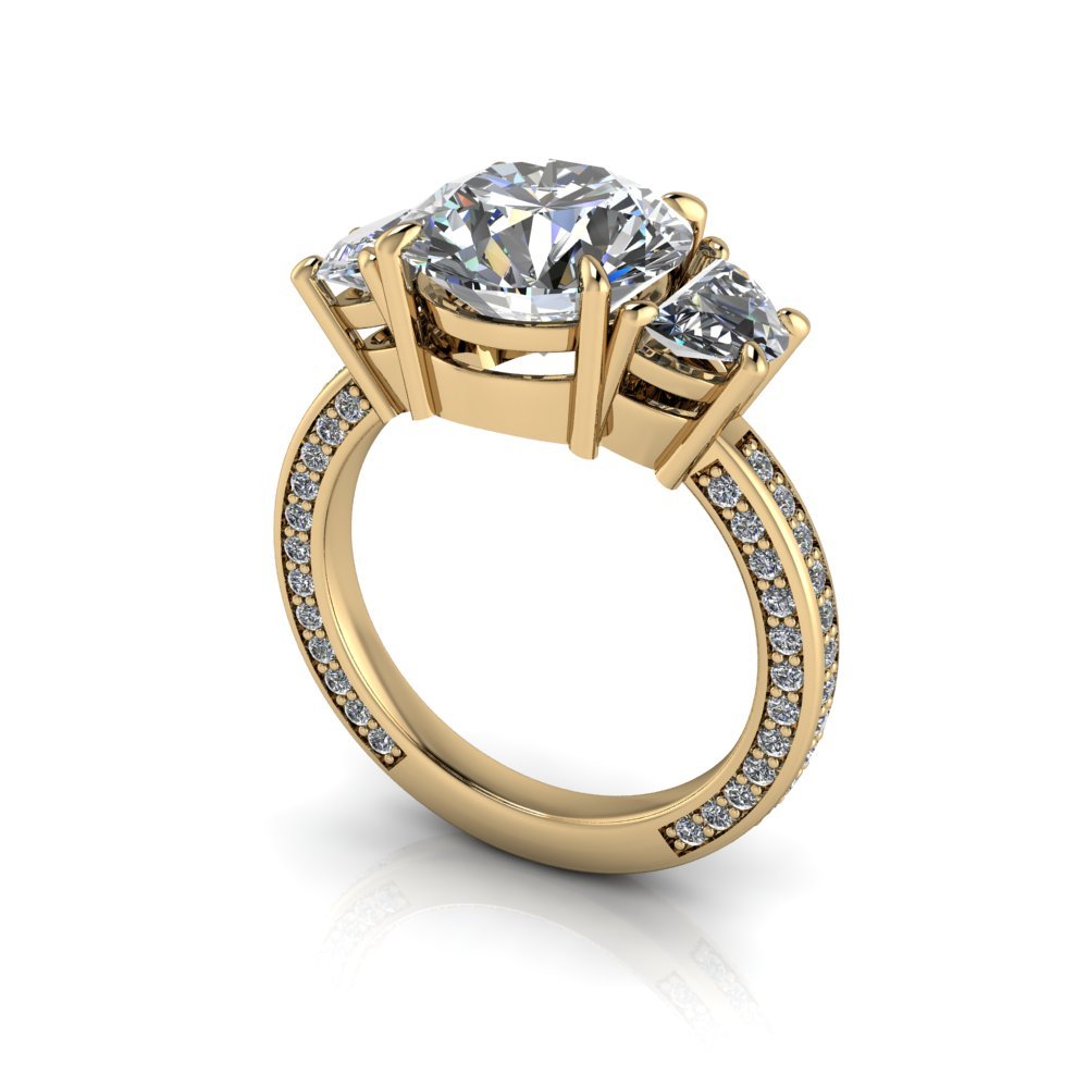 10kt yellow gold Engagement Ring Bel Viaggio Designs, LLC