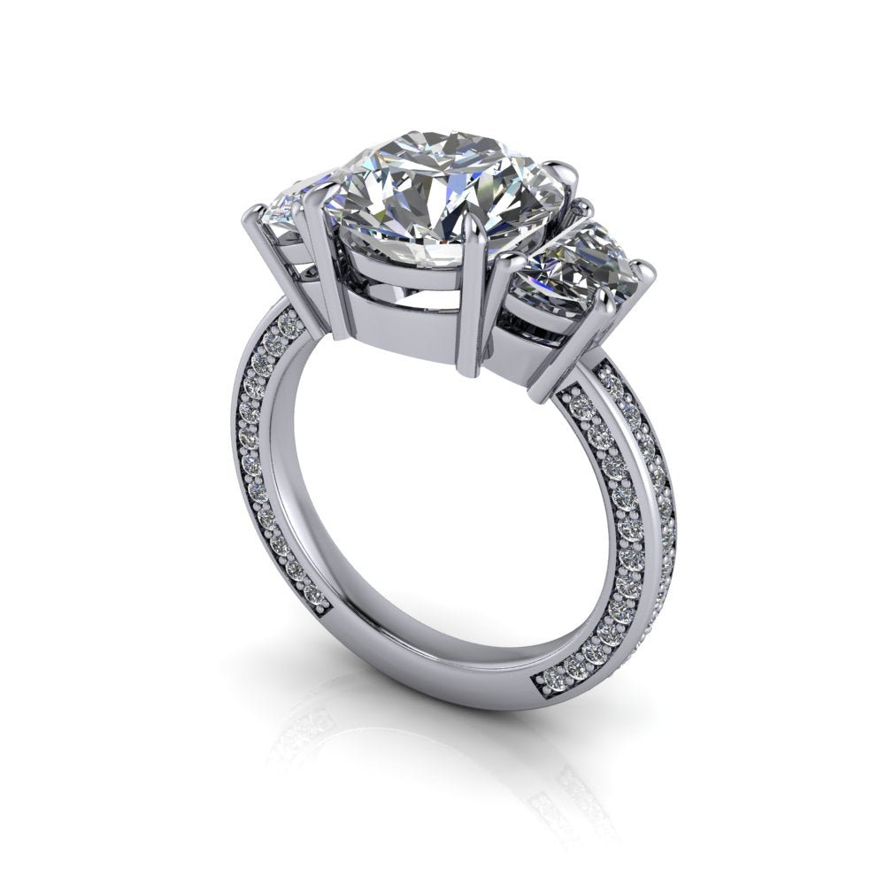 10kt white gold Engagement Ring Bel Viaggio Designs, LLC