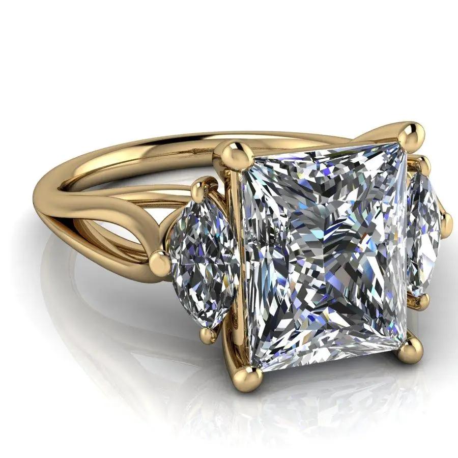 10kt yellow gold Engagement Ring Bel Viaggio Designs, LLC