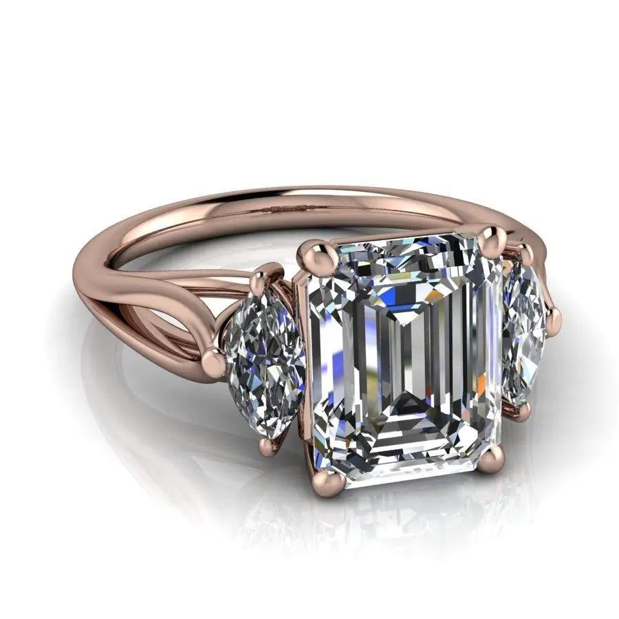 10kt rose gold Engagement Ring Bel Viaggio Designs, LLC