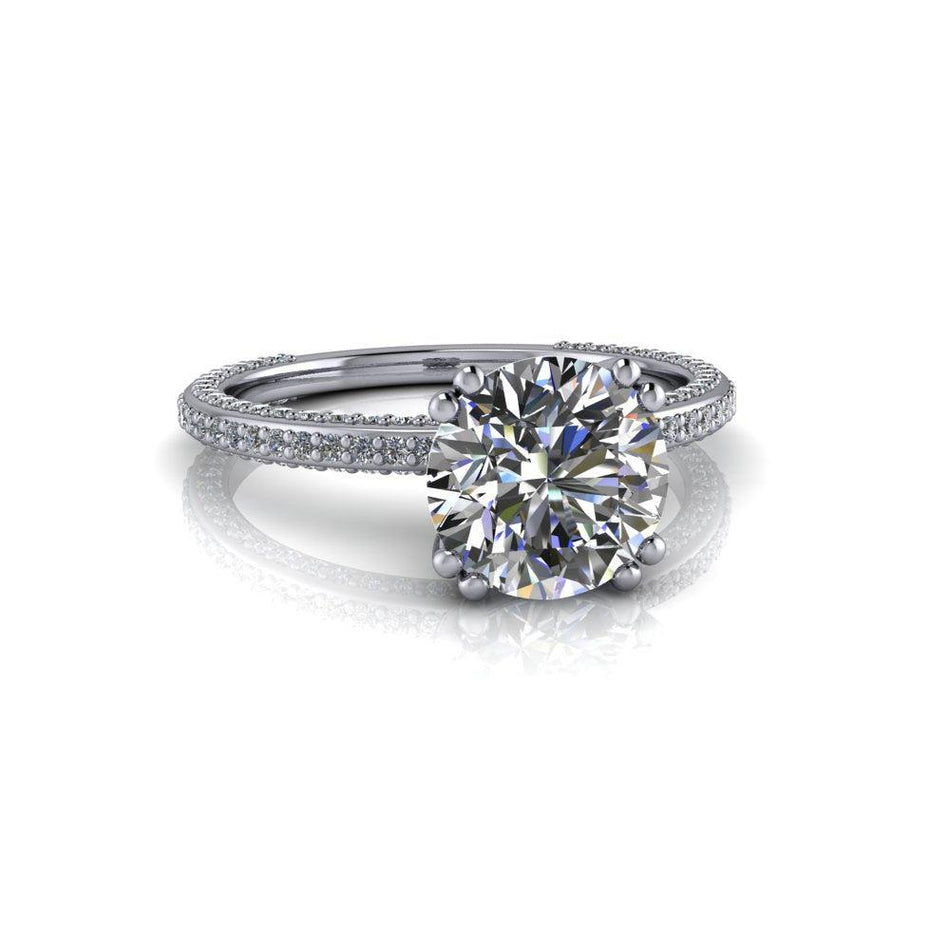 10kt white gold Engagement Ring Bel Viaggio Designs, LLC