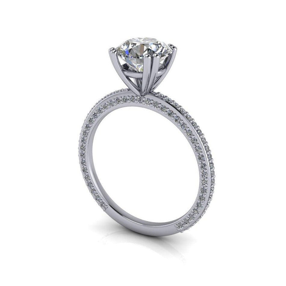 10kt white gold Engagement Ring Bel Viaggio Designs, LLC