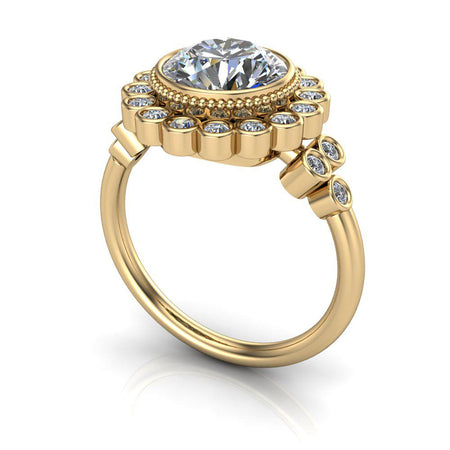 10kt yellow gold Engagement Ring Bel Viaggio Designs, LLC