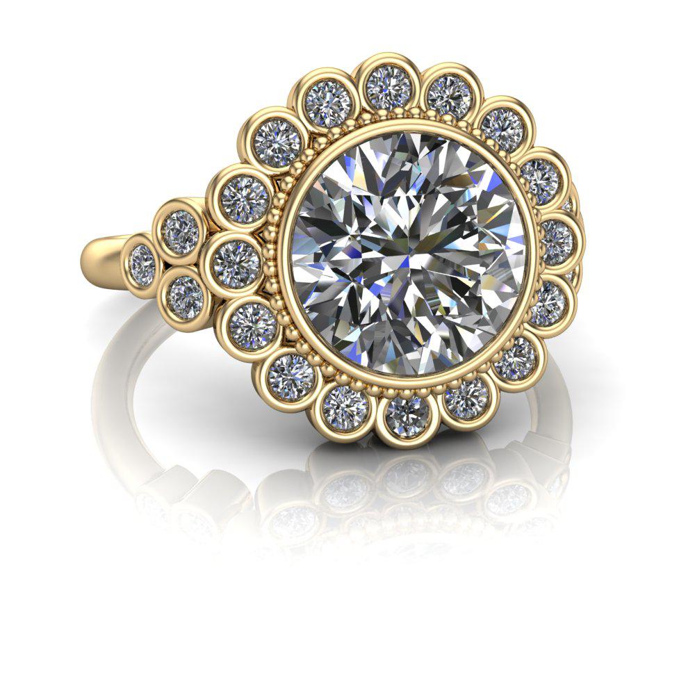 10kt yellow gold Engagement Ring Bel Viaggio Designs, LLC