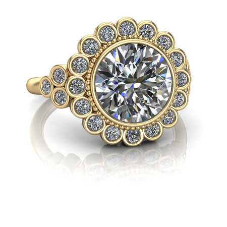 10kt yellow gold Engagement Ring Bel Viaggio Designs, LLC