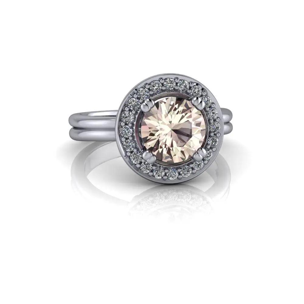 4 Morganite Rings Bel Viaggio Designs, LLC