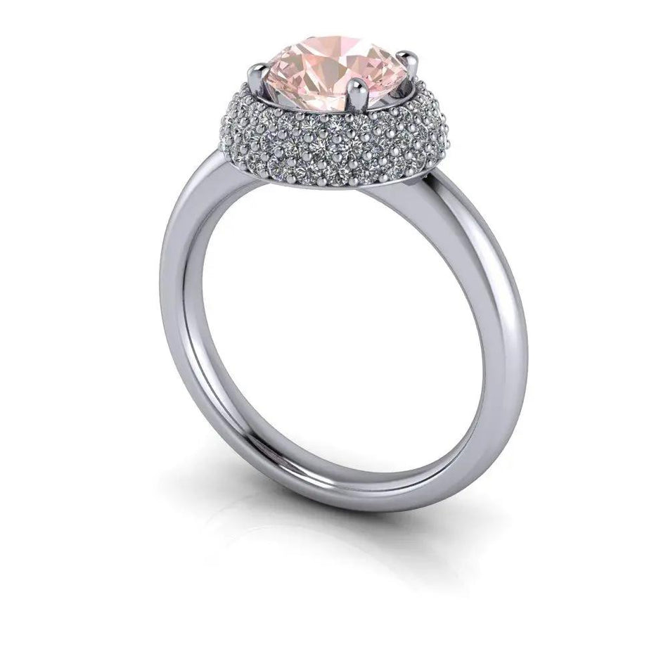 4.5 Morganite Rings Bel Viaggio Designs, LLC