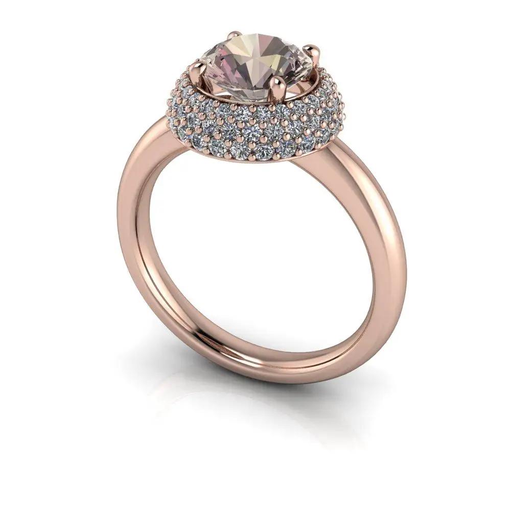 4.5 Morganite Rings Bel Viaggio Designs, LLC