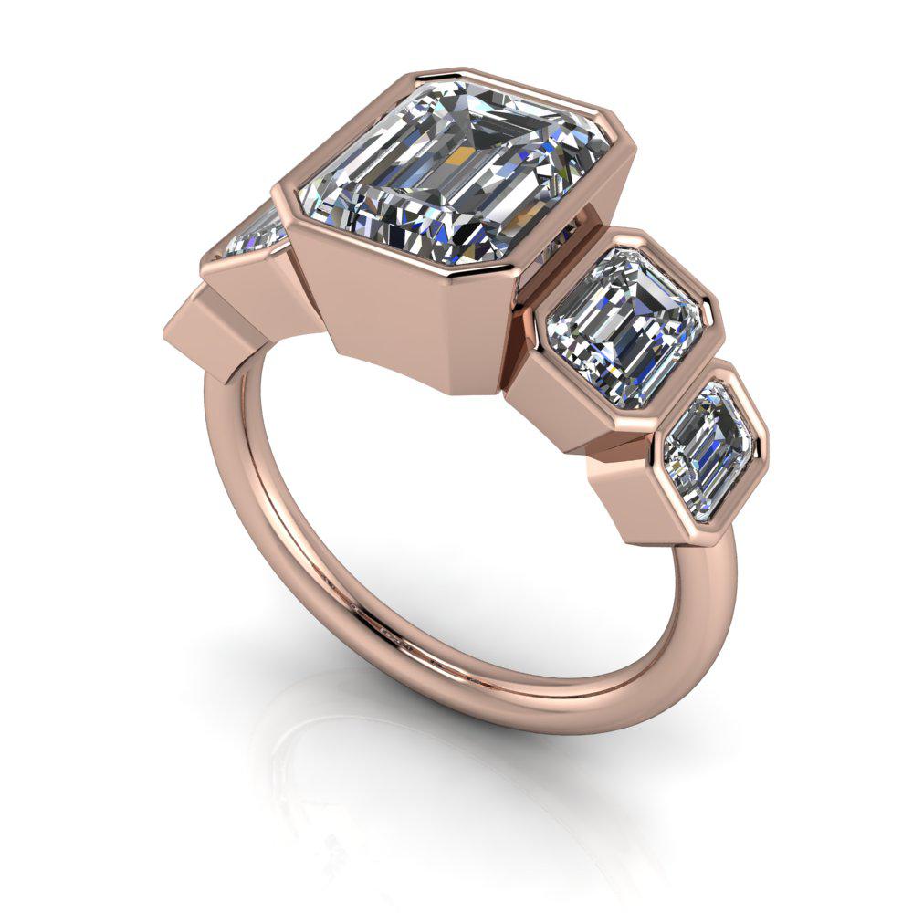 10kt rose gold Engagement Ring Bel Viaggio Designs, LLC