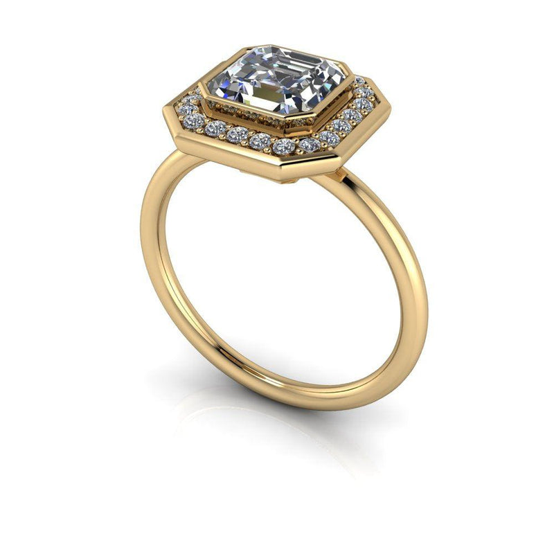 10kt yellow gold Engagement Ring Bel Viaggio Designs, LLC