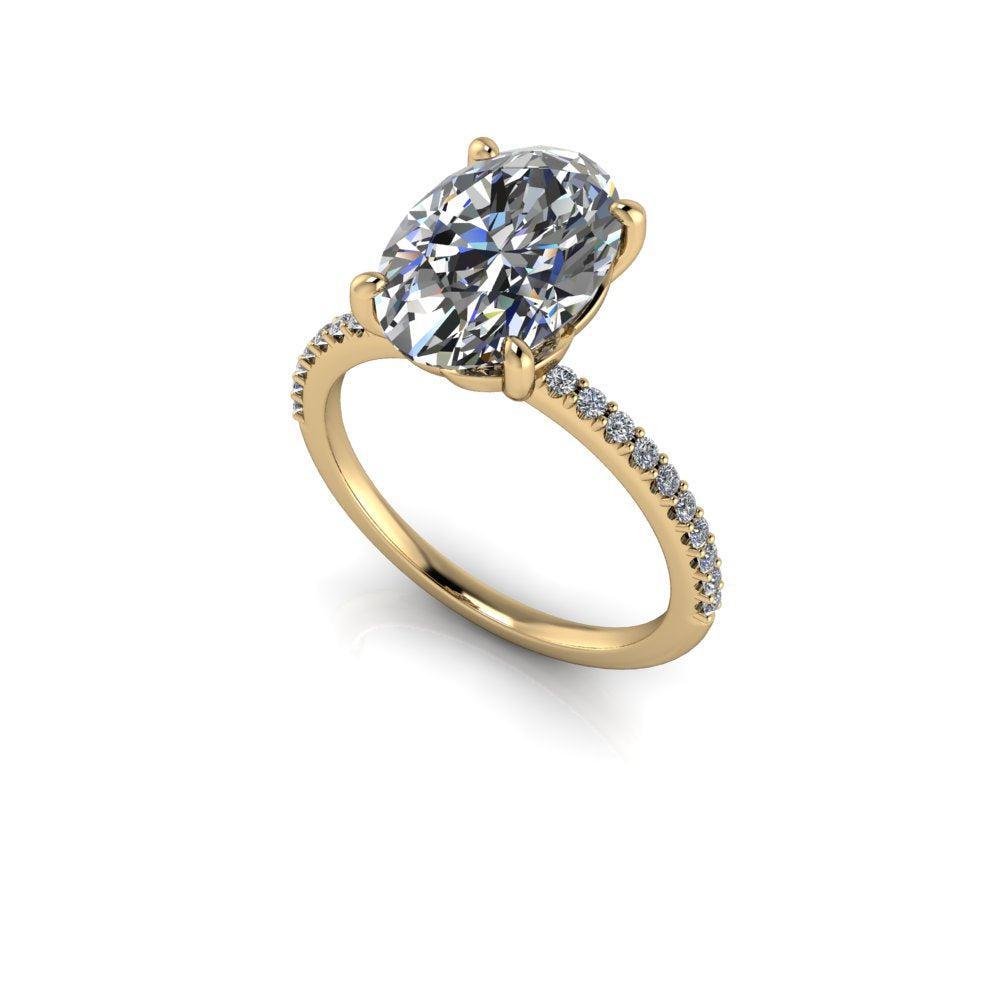 10kt yellow gold Engagement Ring Bel Viaggio Designs, LLC