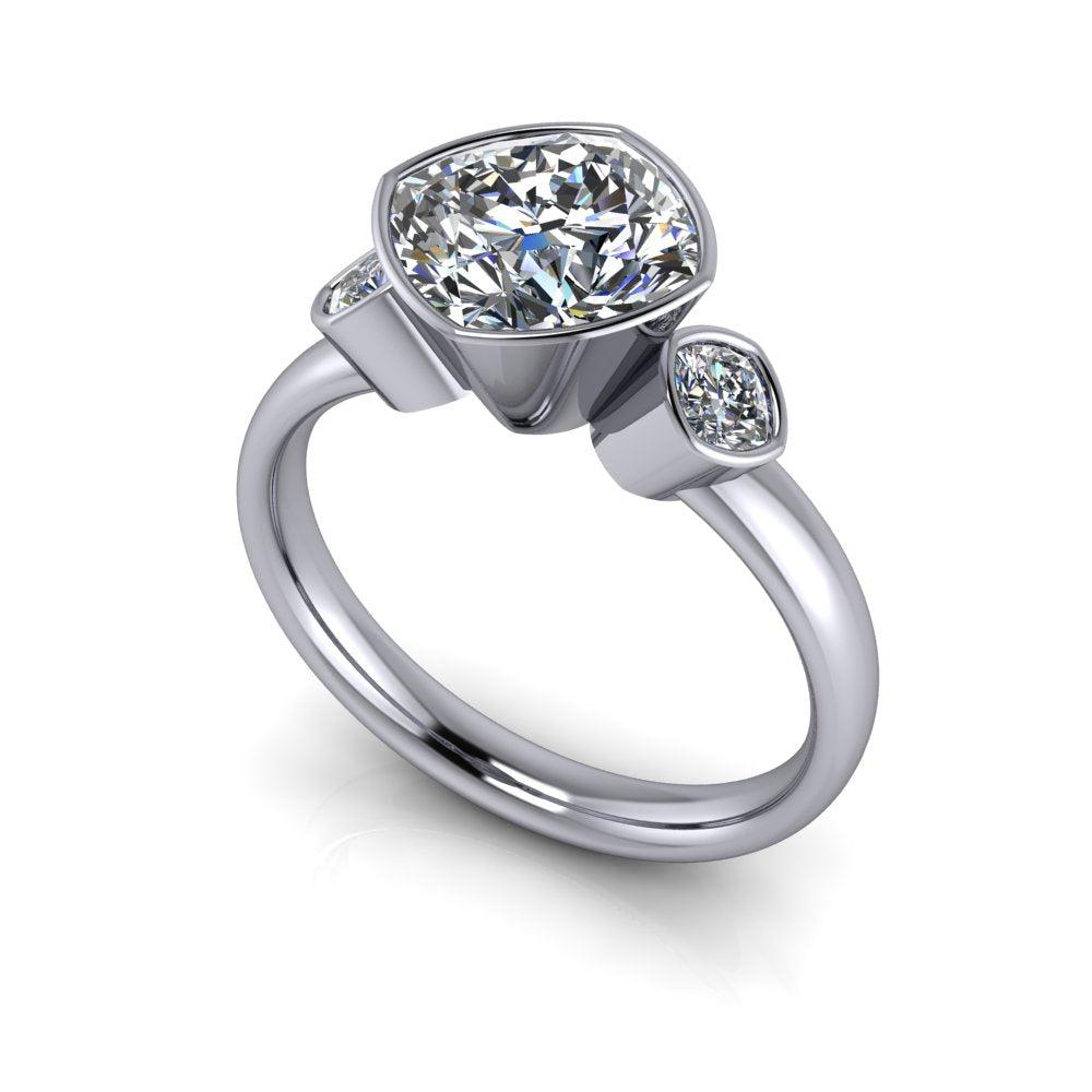 10kt white gold Engagement Ring Bel Viaggio Designs, LLC