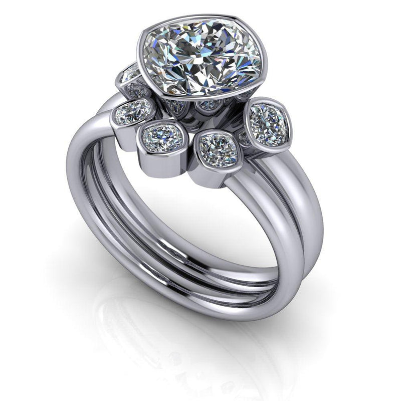 10kt white gold Engagement Ring Bel Viaggio Designs, LLC