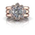 10kt rose gold Engagement Ring Bel Viaggio Designs, LLC