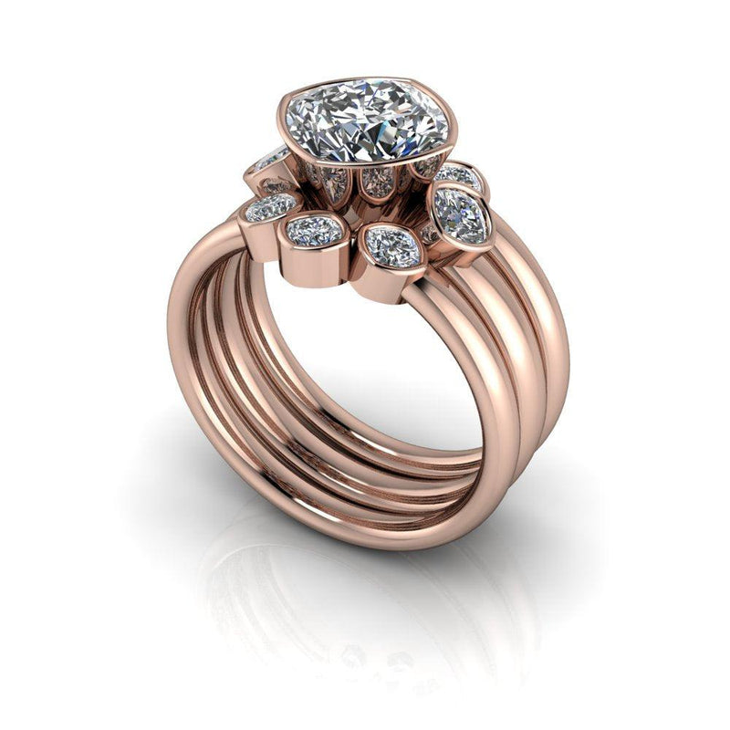 10kt rose gold Engagement Ring Bel Viaggio Designs, LLC