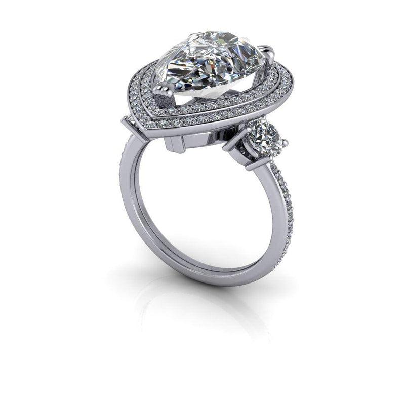14kt white gold Engagement Ring Bel Viaggio Designs, LLC