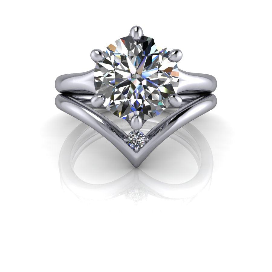 14 kt white gold Engagement Ring Bel Viaggio Designs, LLC