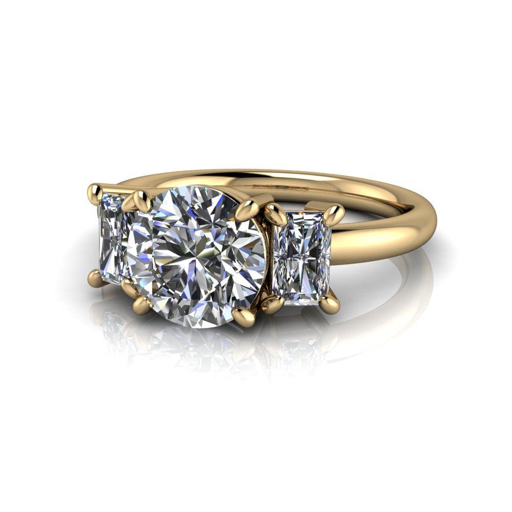 10kt yellow gold Engagement Ring Bel Viaggio Designs, LLC