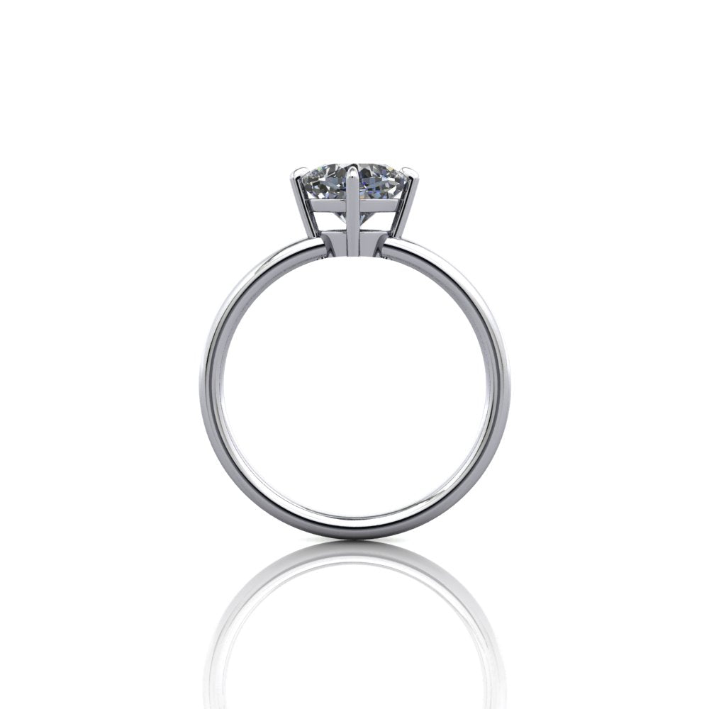 14kt white gold Engagement Ring Bel Viaggio Designs, LLC