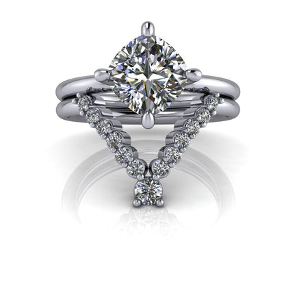 14kt white gold Engagement Ring Bel Viaggio Designs, LLC