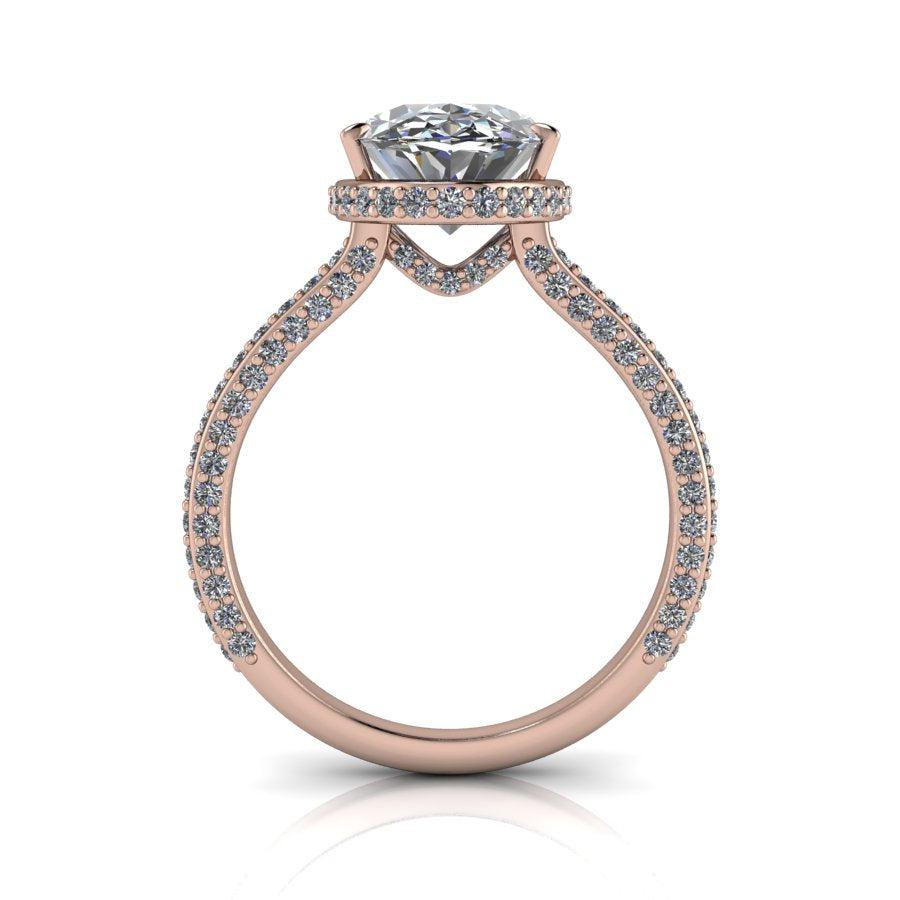 10kt rose gold Engagement Ring Bel Viaggio Designs, LLC