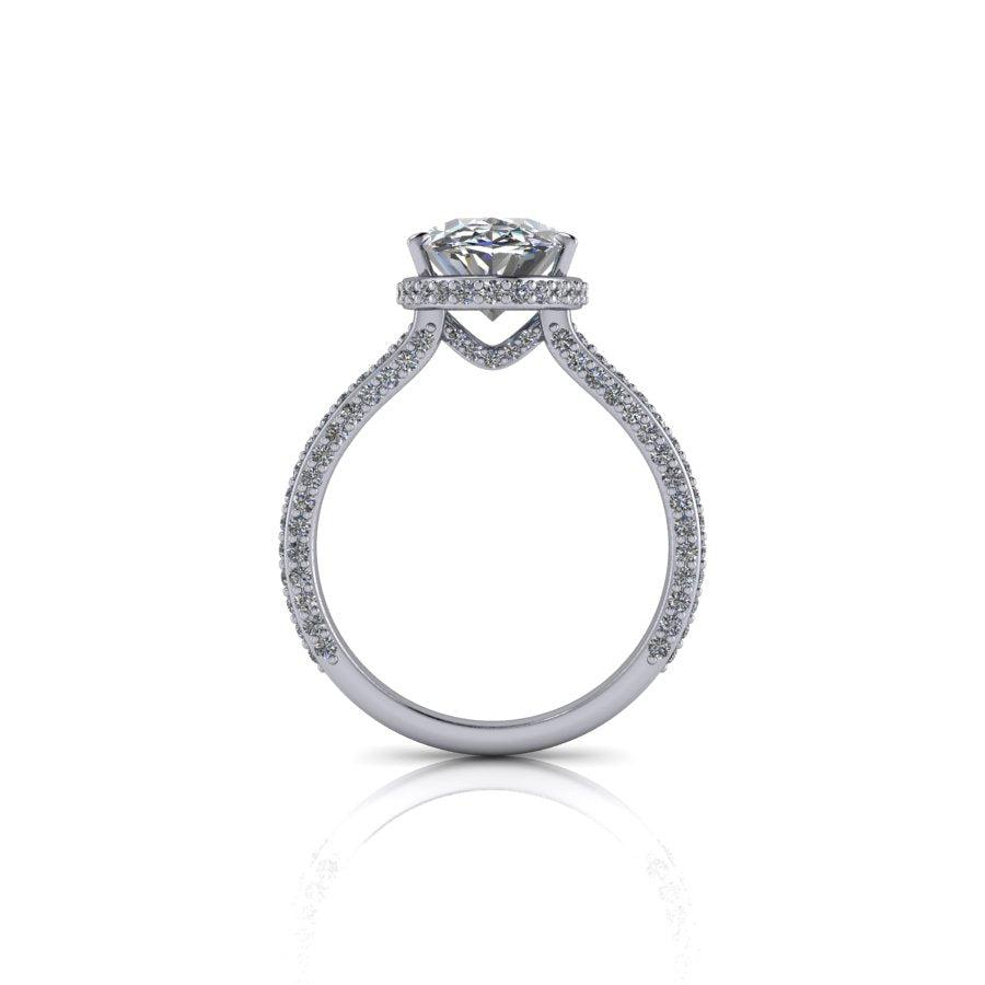 925 Silver Engagement Ring Bel Viaggio Designs, LLC