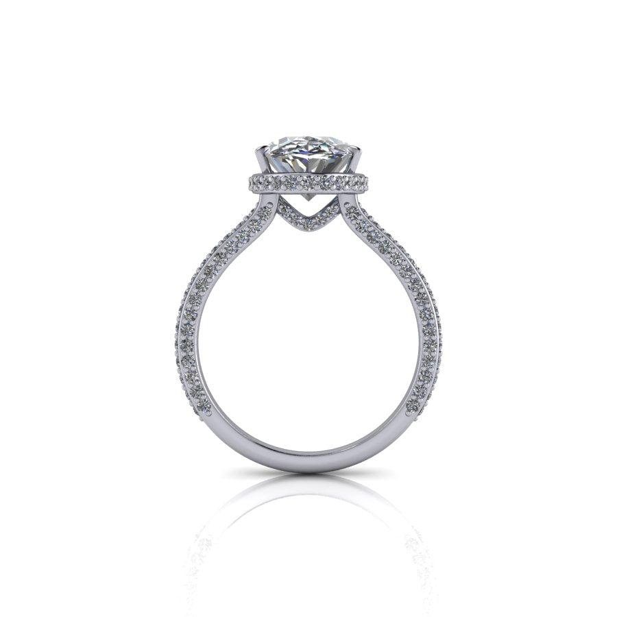925 Silver Engagement Ring Bel Viaggio Designs, LLC