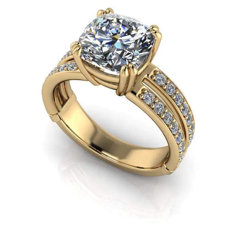 10kt yellow gold Engagement Ring Bel Viaggio Designs, LLC