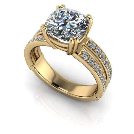 10kt yellow gold Engagement Ring Bel Viaggio Designs, LLC