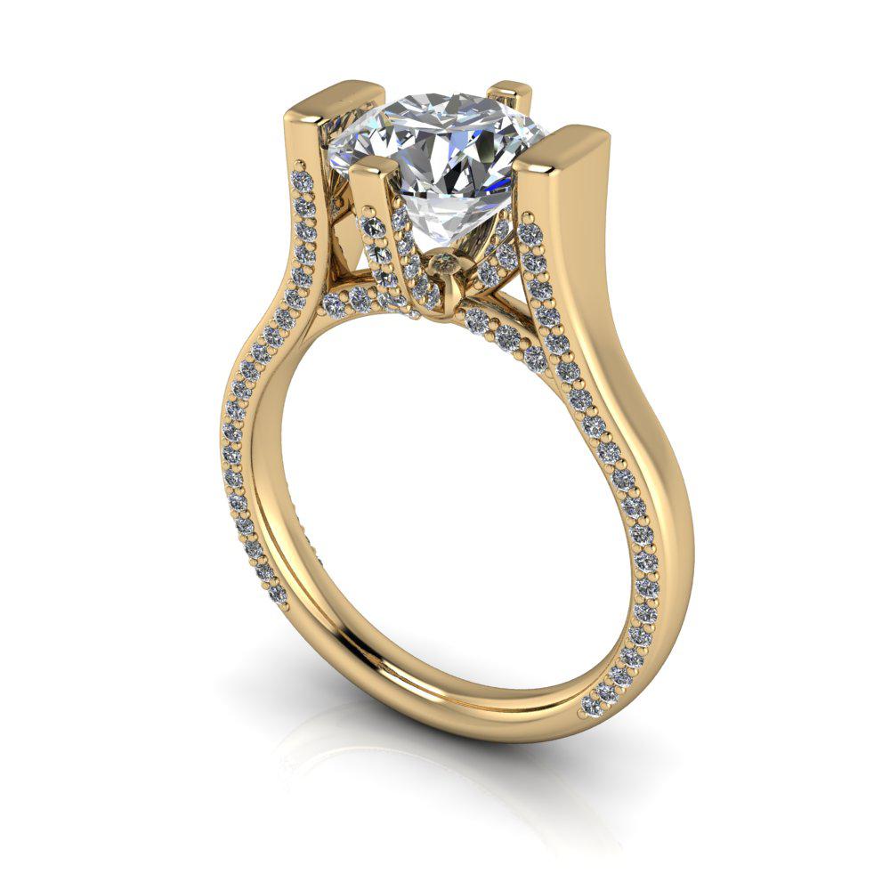 10kt yellow gold Engagement Ring Bel Viaggio Designs, LLC