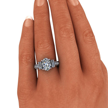 10kt white gold Engagement Ring Bel Viaggio Designs, LLC