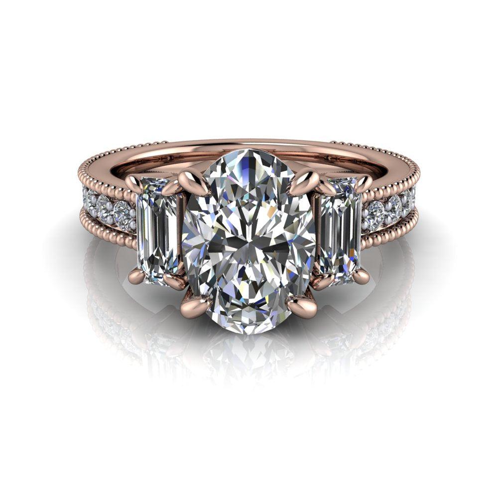 10kt rose gold Engagement Ring Bel Viaggio Designs, LLC