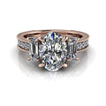 10kt rose gold Engagement Ring Bel Viaggio Designs, LLC