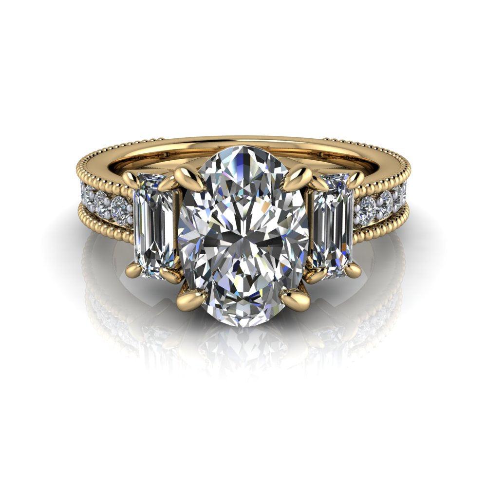 10kt yellow gold Engagement Ring Bel Viaggio Designs, LLC