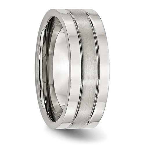 Stainless Men's Wedding Bands Bel Viaggio Designs, LLC