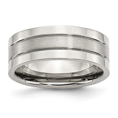 Stainless Men's Wedding Bands Bel Viaggio Designs, LLC