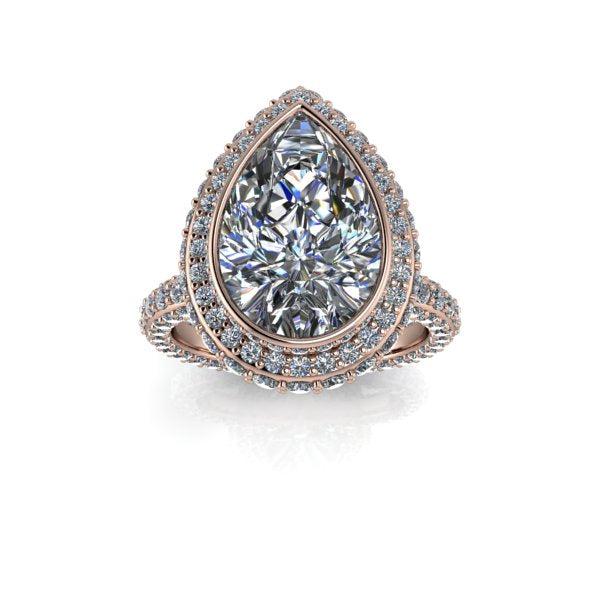 10kt white gold Engagement Ring Bel Viaggio Designs, LLC