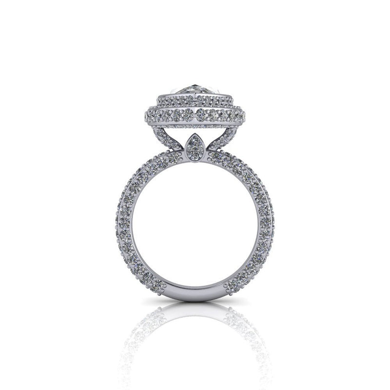 14 kt white gold Engagement Ring Bel Viaggio Designs, LLC