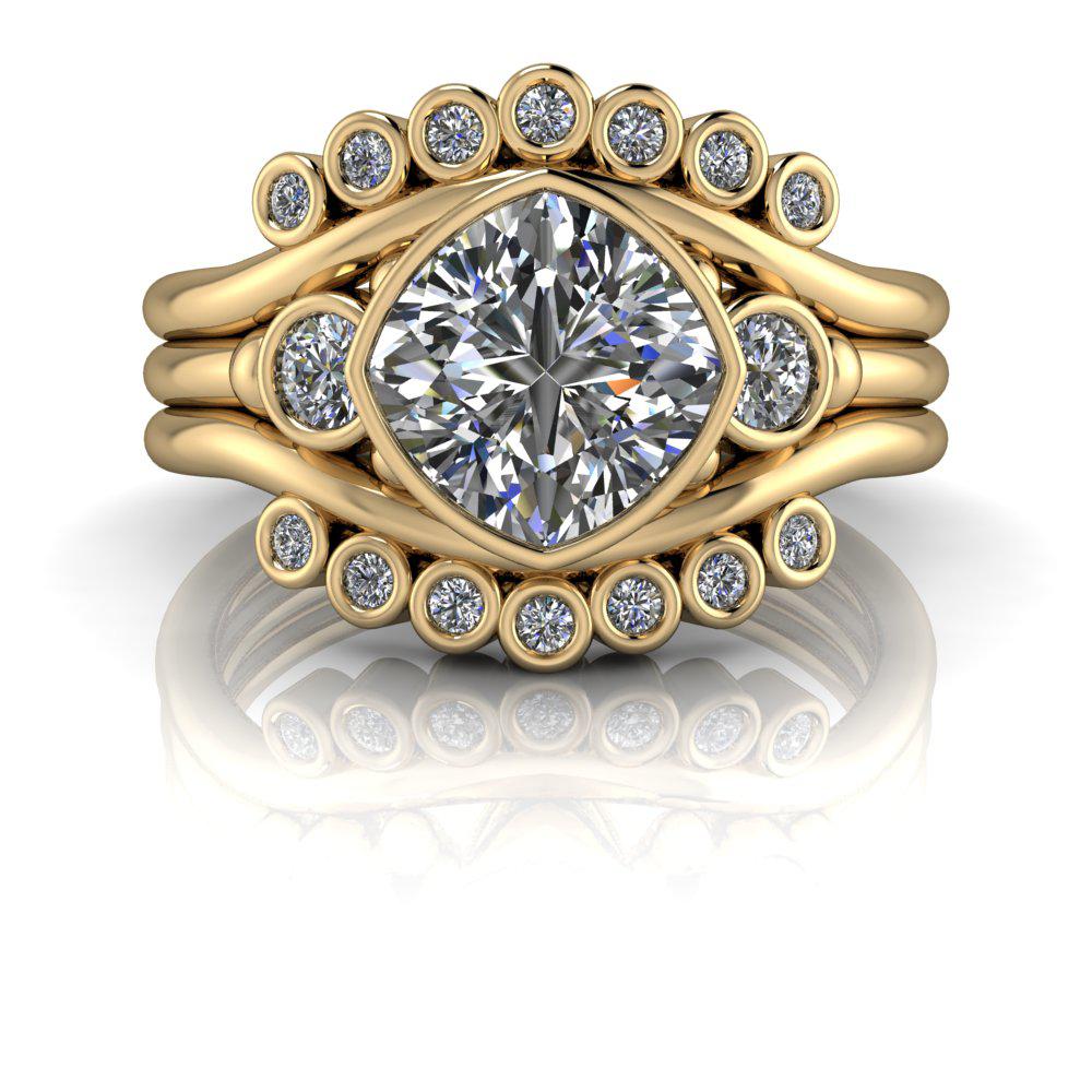 10kt yellow gold Engagement Ring Bel Viaggio Designs, LLC