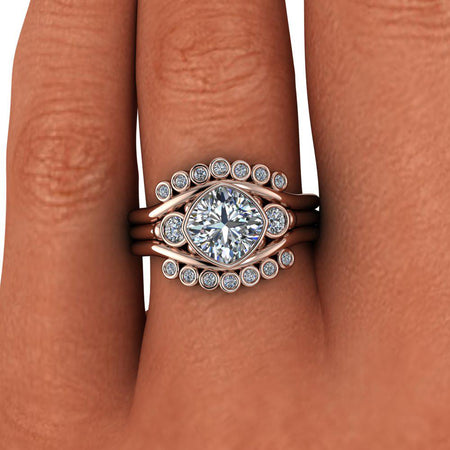 10kt rose gold Engagement Ring Bel Viaggio Designs, LLC