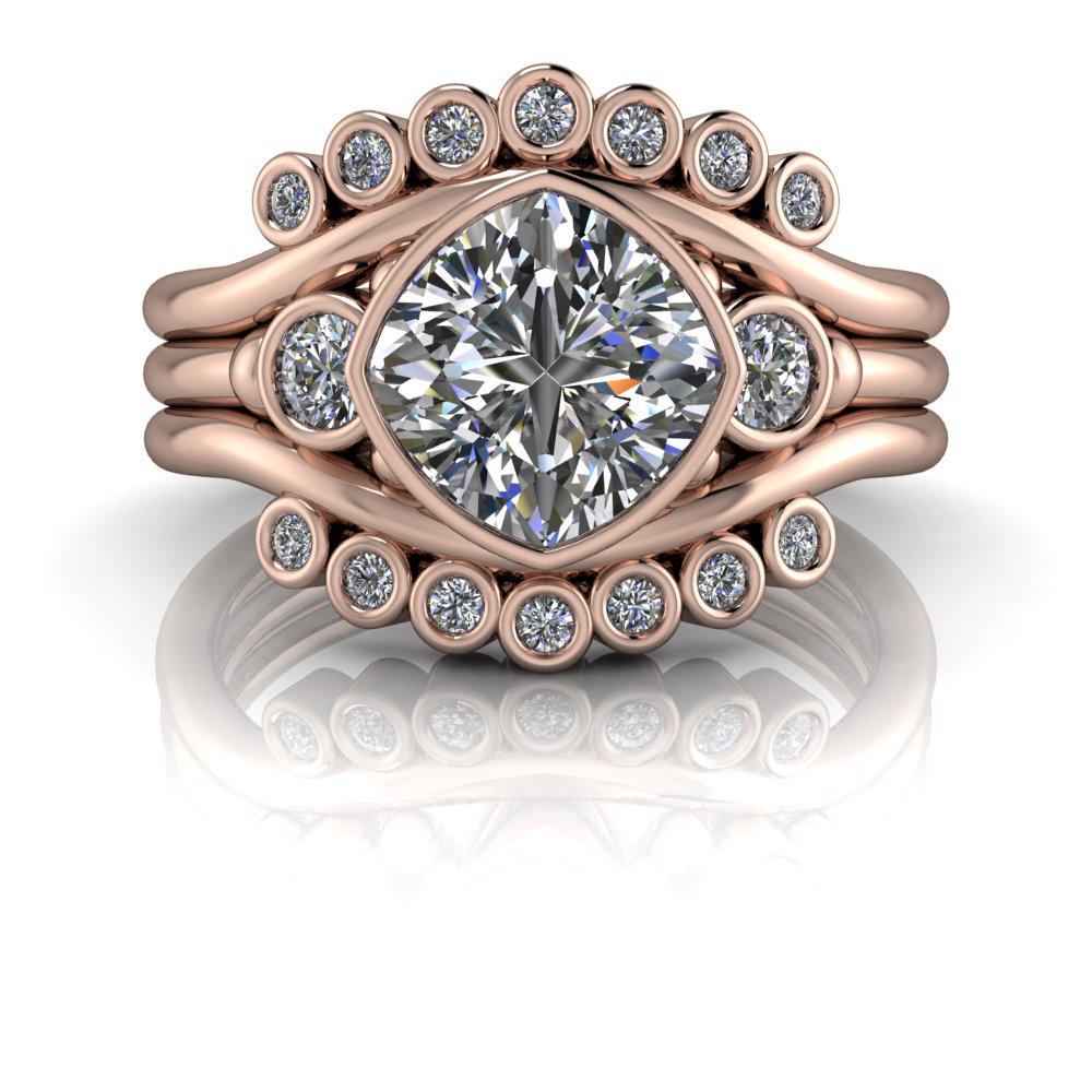 10kt rose gold Engagement Ring Bel Viaggio Designs, LLC