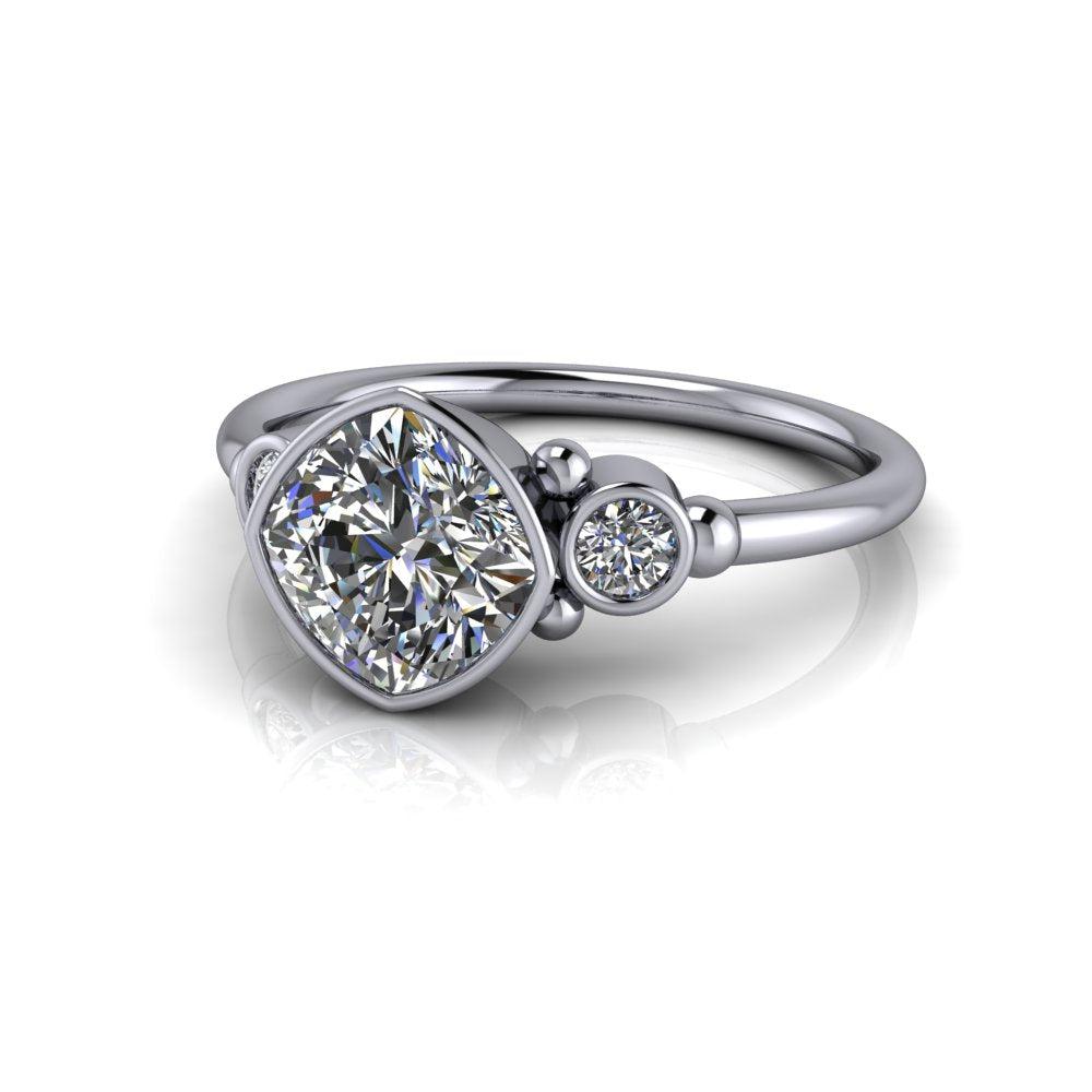 10kt white gold Engagement Ring Bel Viaggio Designs, LLC