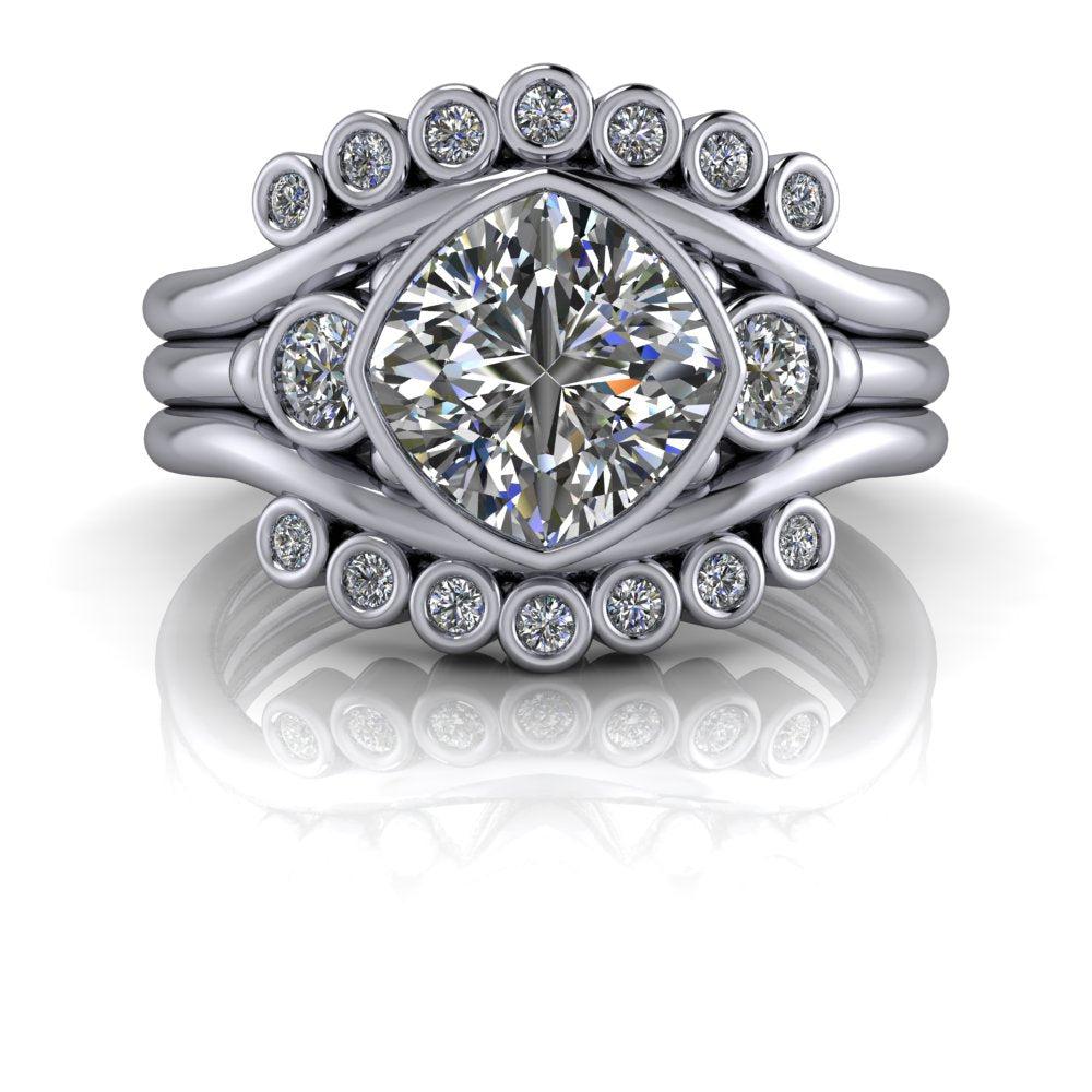 10kt white gold Engagement Ring Bel Viaggio Designs, LLC