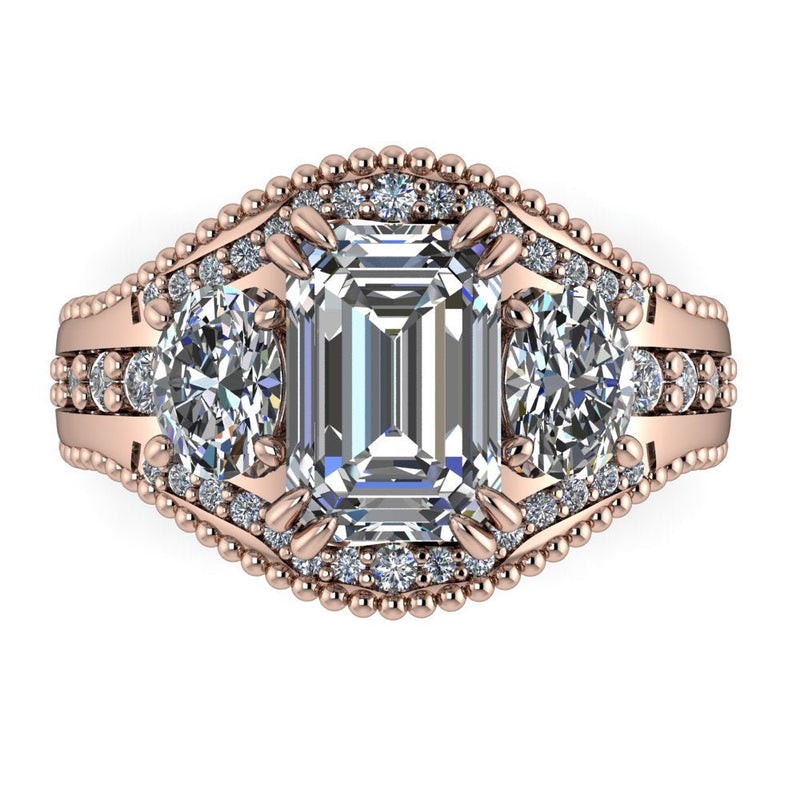 10kt rose gold Engagement Ring Bel Viaggio Designs, LLC