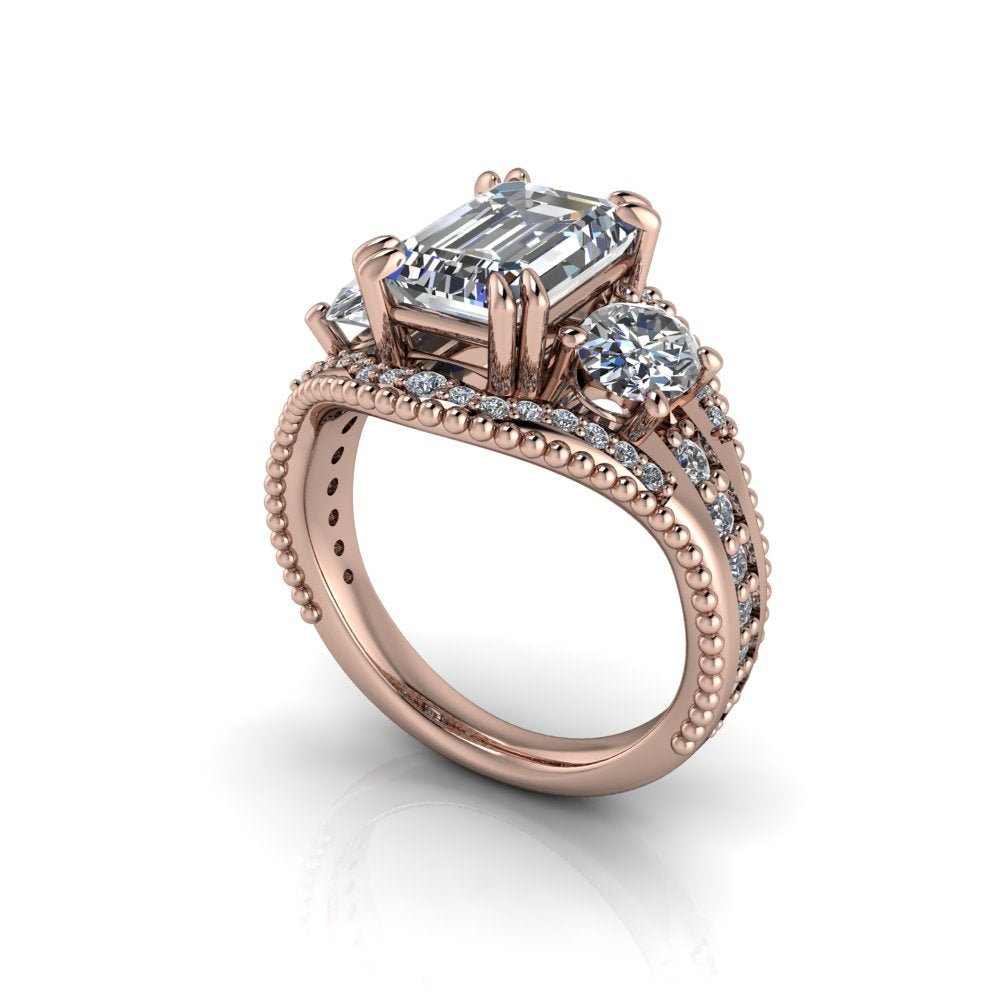 10kt rose gold Engagement Ring Bel Viaggio Designs, LLC