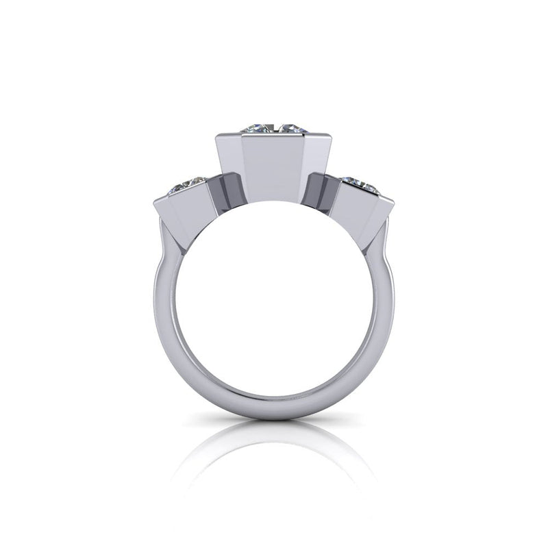 10kt white gold Engagement Ring Bel Viaggio Designs, LLC