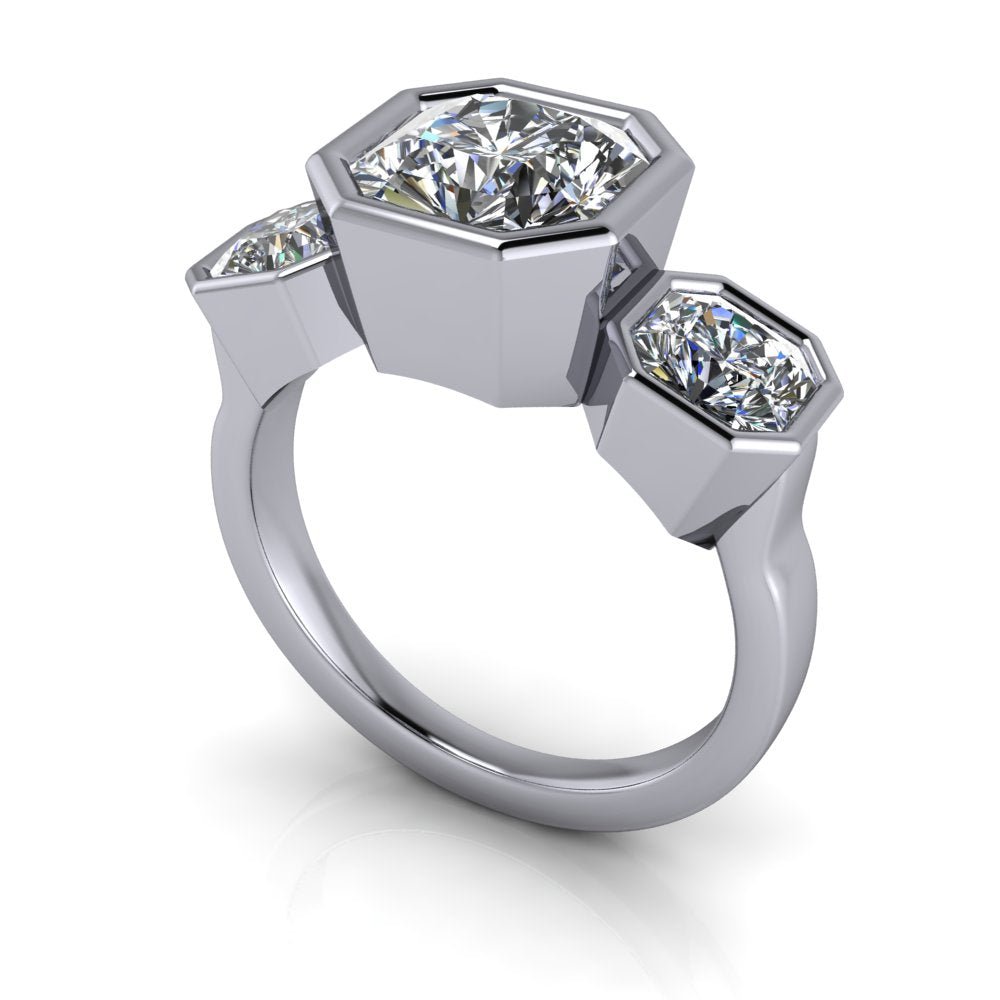 10kt white gold Engagement Ring Bel Viaggio Designs, LLC