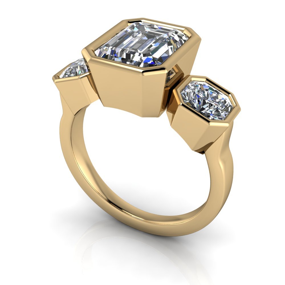 925 Silver Engagement Ring Bel Viaggio Designs, LLC